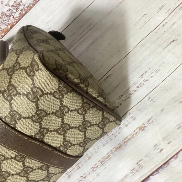 GUCCi Sherry Line Hand Bag Brown